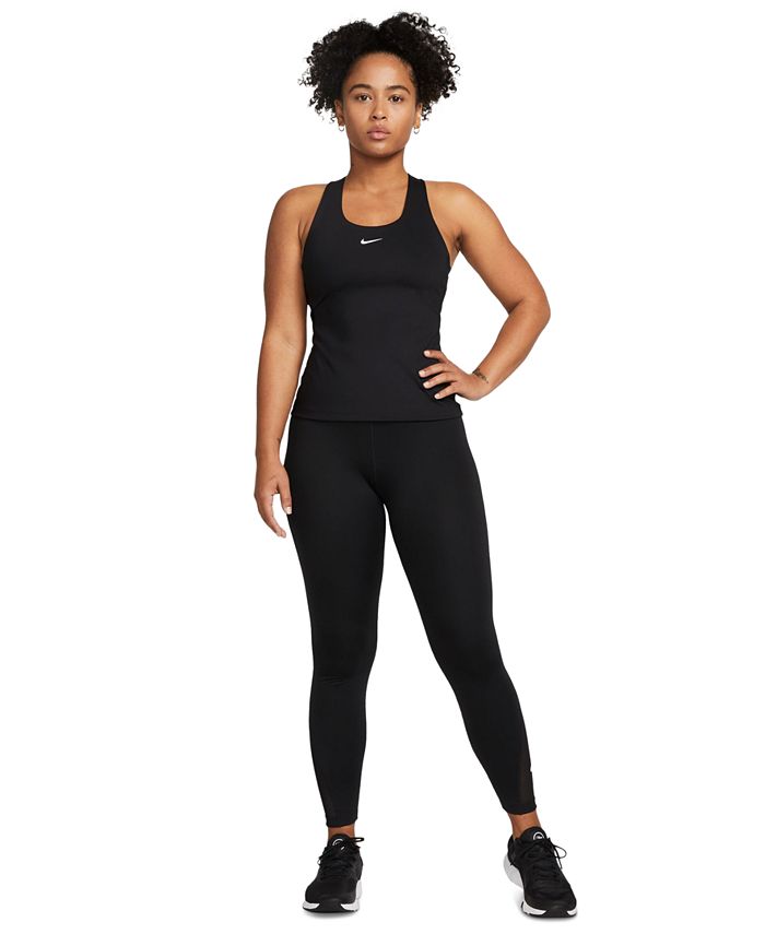 Womens Nike Tank Top Blue Size Medium Fitness Built In Sports Bra