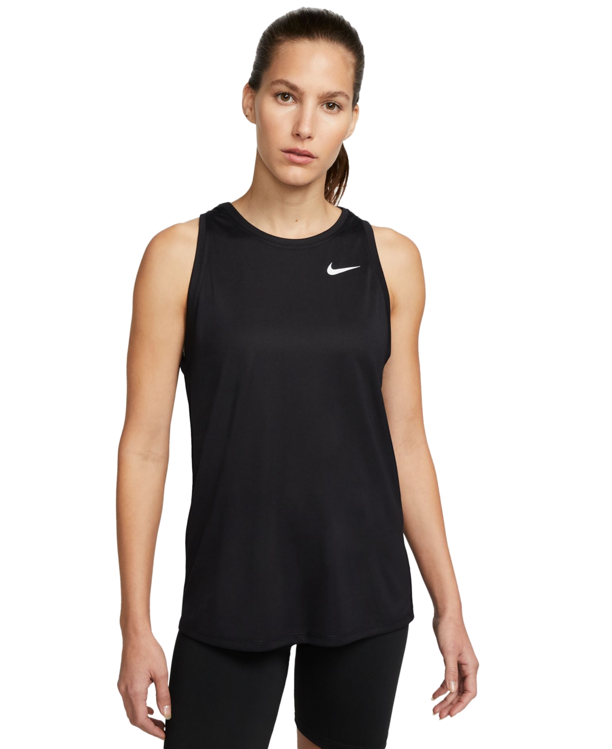 Nike Women's Dri-fit Training Tank Top In Black,white