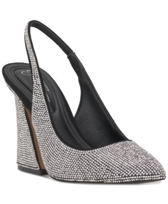 Jessica Simpson Jiles Bedazzled Slingback Pumps Macy s