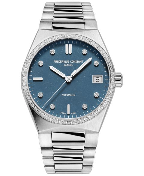 Женские часы Frederique Constant Swiss Automatic Highlife Diamond (5/8 ct. t.w.) Stainless Steel Bracelet Watch 34mm
