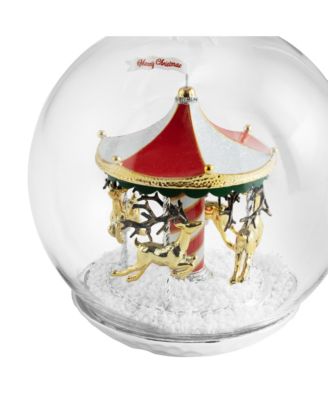 Merry Go Round Snow Globe Ornament