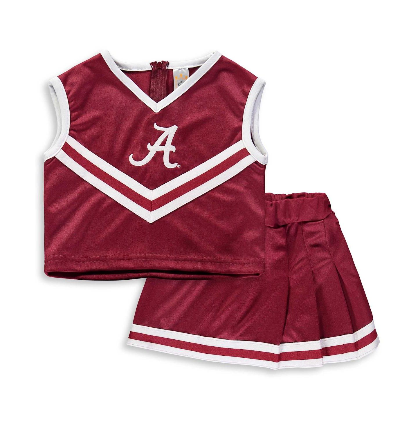 Little King Apparel Big Girls Crimson Alabama Crimson Tide Two-Piece Cheer Set — фото 1