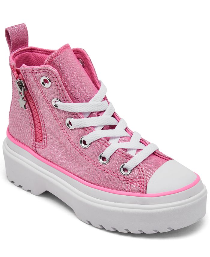 omhyggeligt Fra Vedholdende Converse Little Girls Chuck Taylor All Star Lugged Lift Prism Glitter  Platform Casual Sneakers from Finish Line - Macy's
