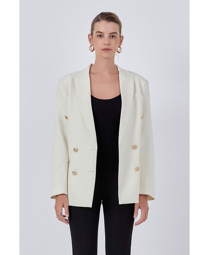 endless rose Women's Double Breasted Suit Blazer - Macy's