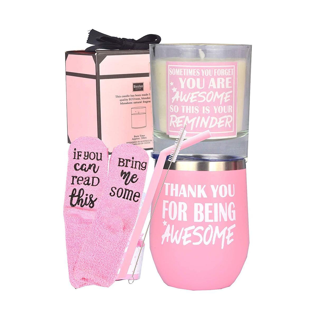 Thank You Gifts for Women - Thanks for Being Awesome, Appreciation and Inspirational Gifts, Perfect for Showing Gratitude and Encouragement, Ideal for