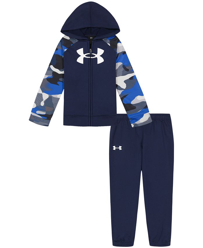 Under Armour Little Boys Neo Camo Zip-Up Hoodie and Joggers Set - Macy's