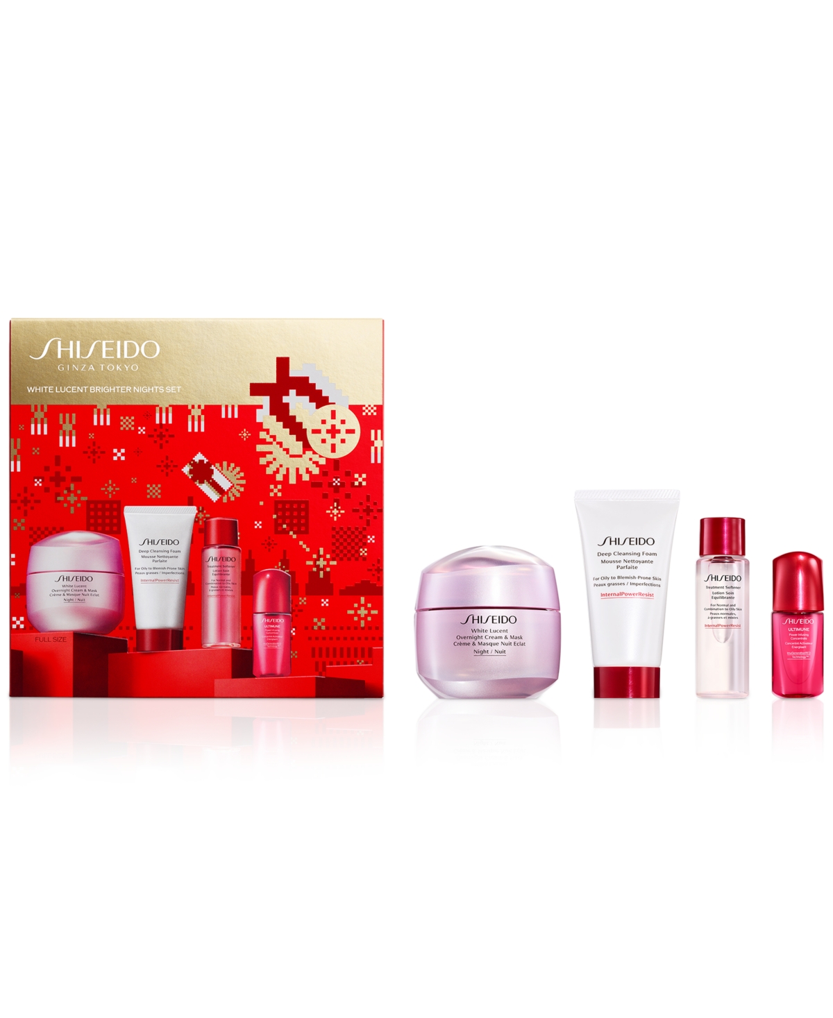 Shiseido 4-pc. White Lucent Brighter Nights Skincare Set