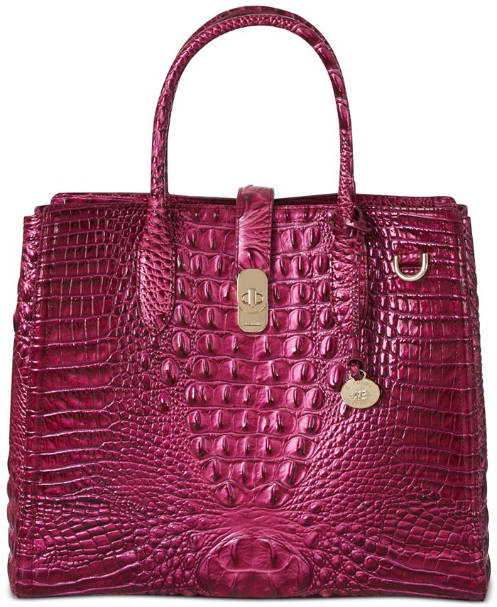 Red/ Pink Brahmin Satchel Bag