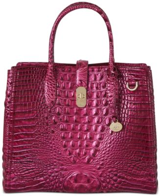 Brahmin Nakita Pomegranate Melbourne Medium Leather Satchel - Macy's