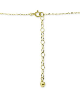 Cubic Zirconia Bezel Curved Bar Collar Necklace, 16" + 2" extender, Created for Macy's