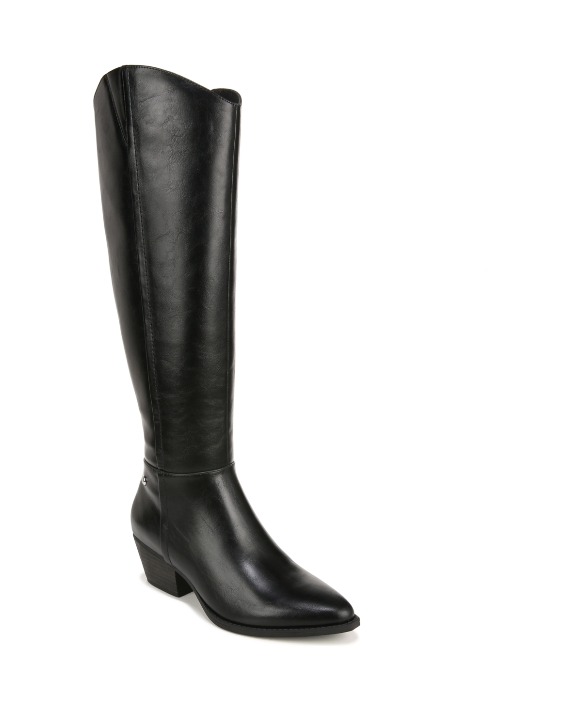 Reese Knee High Boots - Chestnut Faux Leather