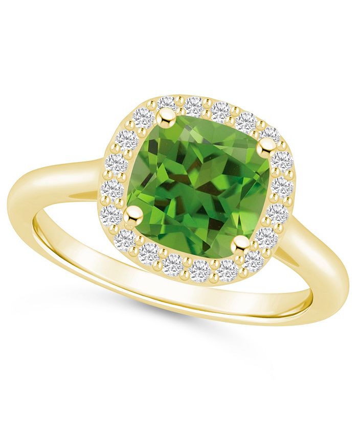 Macy's shop peridot ring