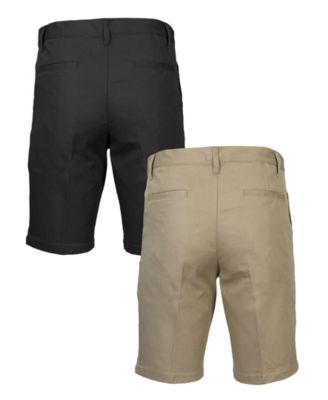 Men's Slim Fitting Cotton Flex Stretch Chino Shorts, Pack of 2