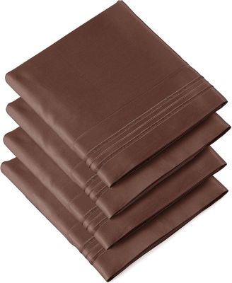 Pillowcase Set of 4 Soft Double Brushed Microfiber