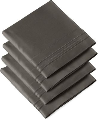 Pillowcase Set of 4 Soft Double Brushed Microfiber - Queen