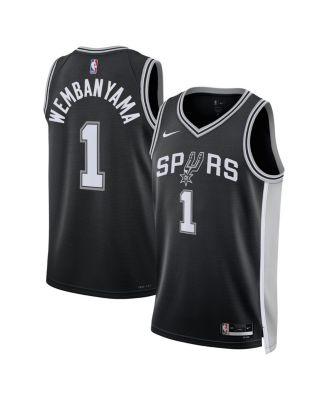 Unisex Nike Victor Wembanyama Black San Antonio Spurs 2023 NBA Draft First Round Pick Swingman Jersey - Icon Edition Size: Small