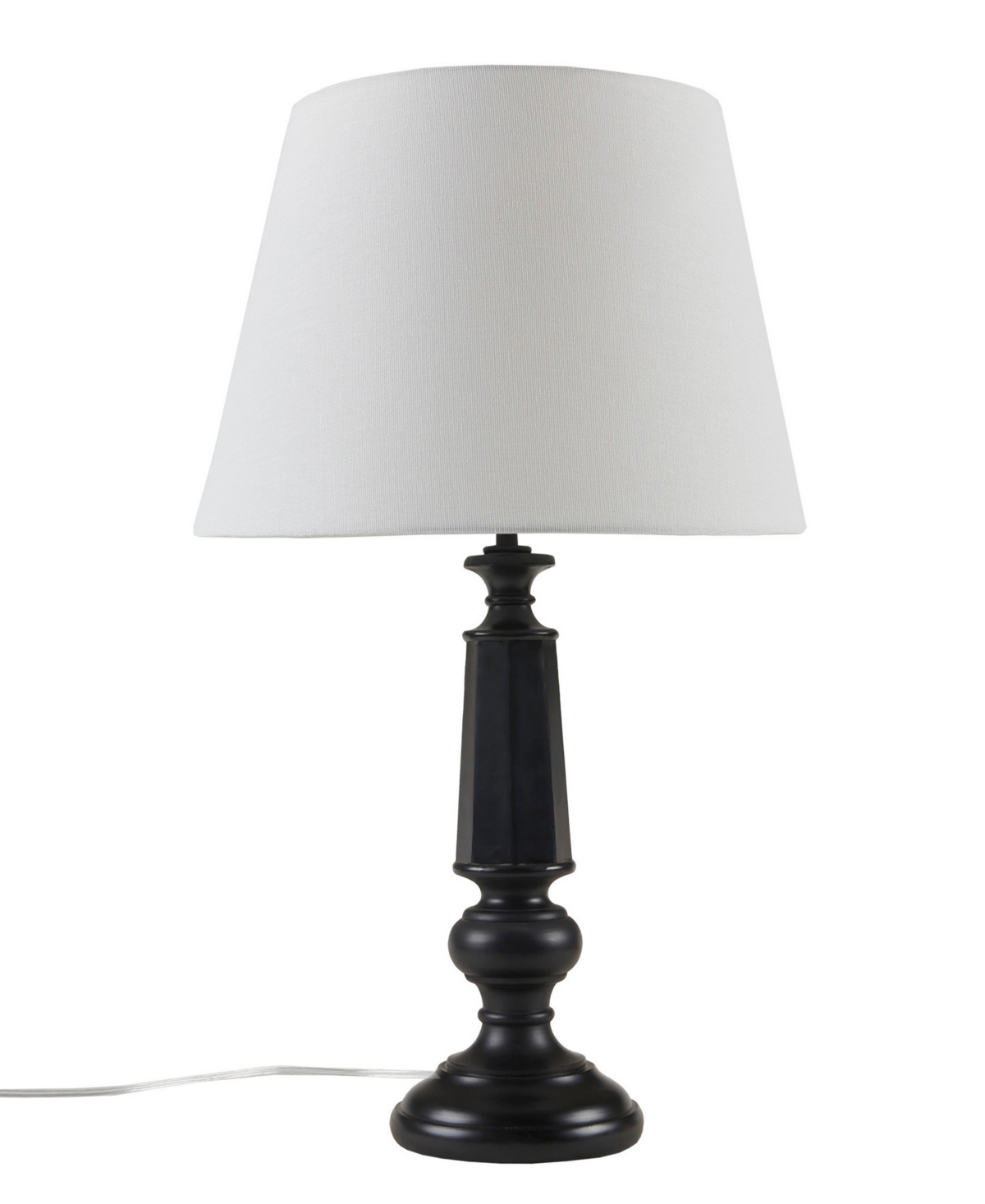 Martha Stewart Landsdown Faceted Table Lamp In Black
