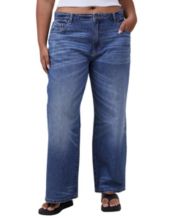 Rewash Juniors' Stretchy Low-Rise Baggy Faded Jeans - Macy's