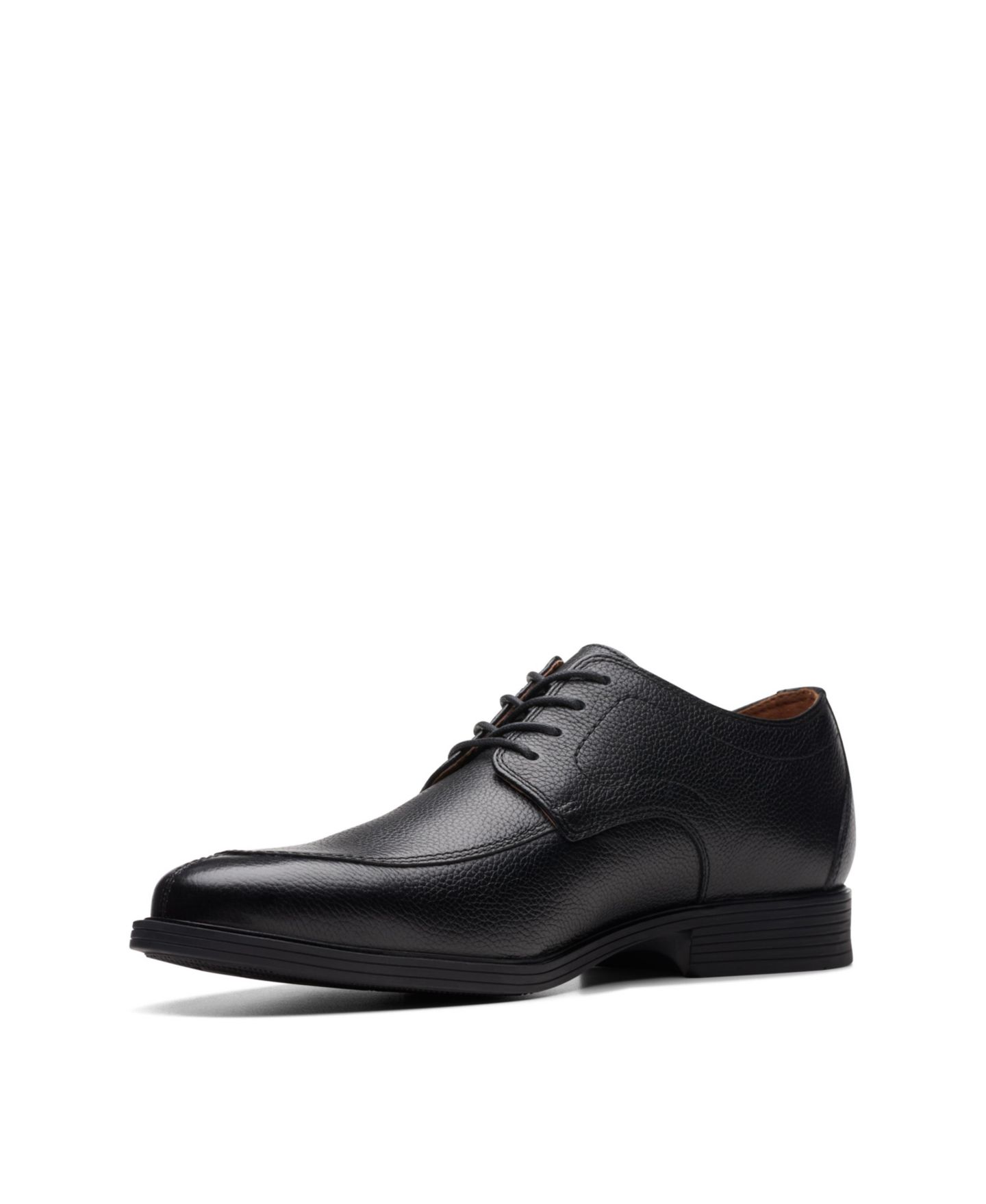Обувь Clarks Men's Collection Whiddon Apron Oxford Dress Shoes, цвет: Чёрный кожаный — фото 5