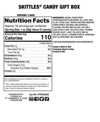 IT'SUGAR Giant Skittles Candy Gift Box