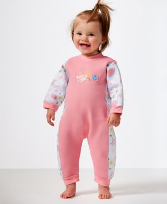 Baby Girls Forest Print Warm In One Wetsuit