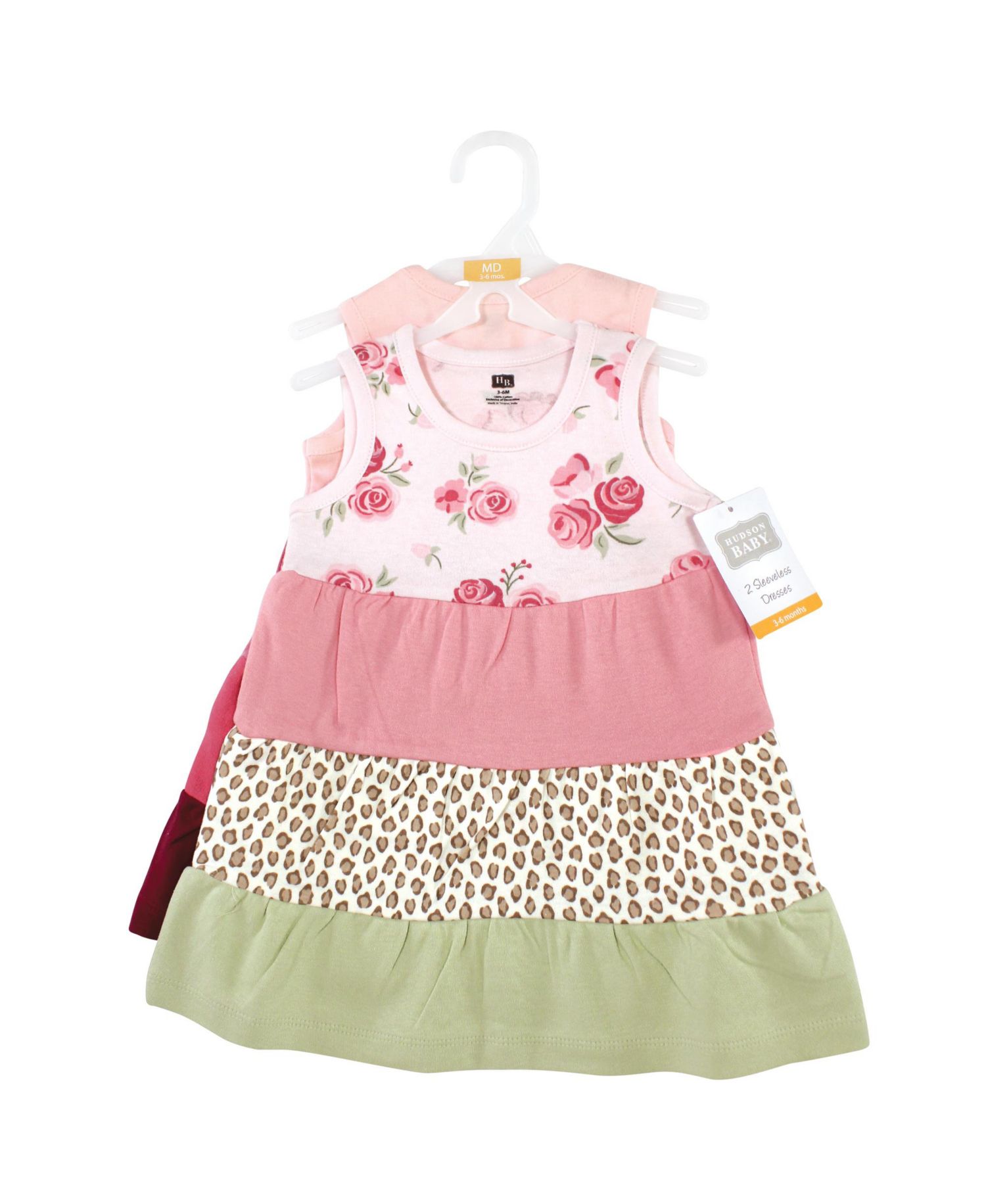 Toddler Girls Two-Piece Set of Long-Sleeve Dresses