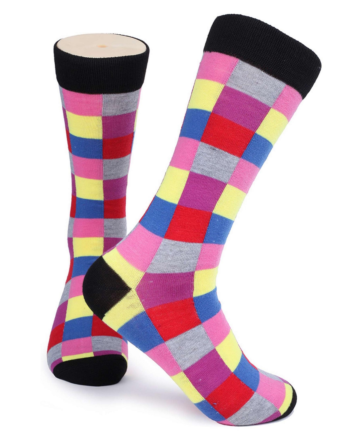 Gallery Seven Men's Swish Colorful Dress Socks 12 Pack