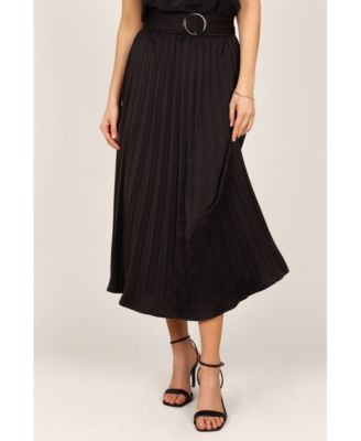 Womens Anderson Pleat Midi Skirt