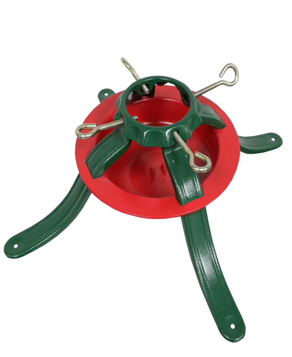 Puleo 20" Live Christmas Tree Stand In Green,red