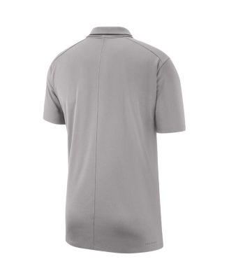 Men's Gray Iowa Hawkeyes 2023 Coaches Performance Polo Shirt