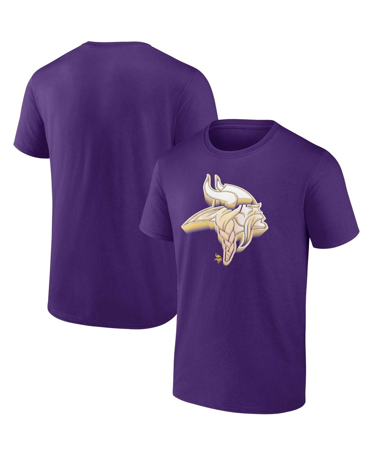 Fanatics Men's  Purple Minnesota Vikings Chrome Dimension T-shirt