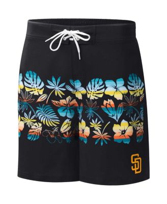 Men's Black San Diego Padres Breeze Volley Swim Shorts