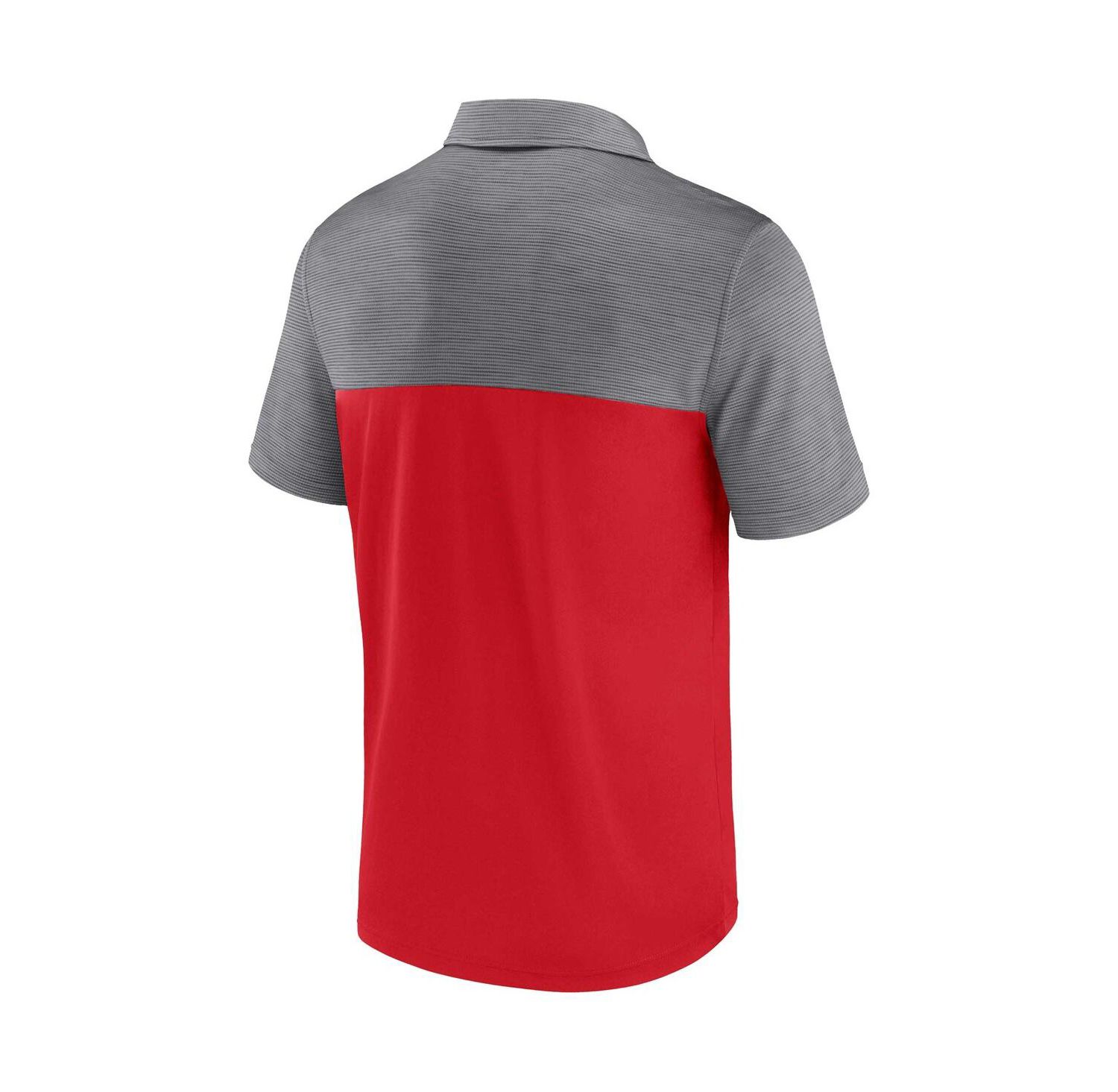 Men's Red, Gray Wisconsin Badgers Polo Shirt