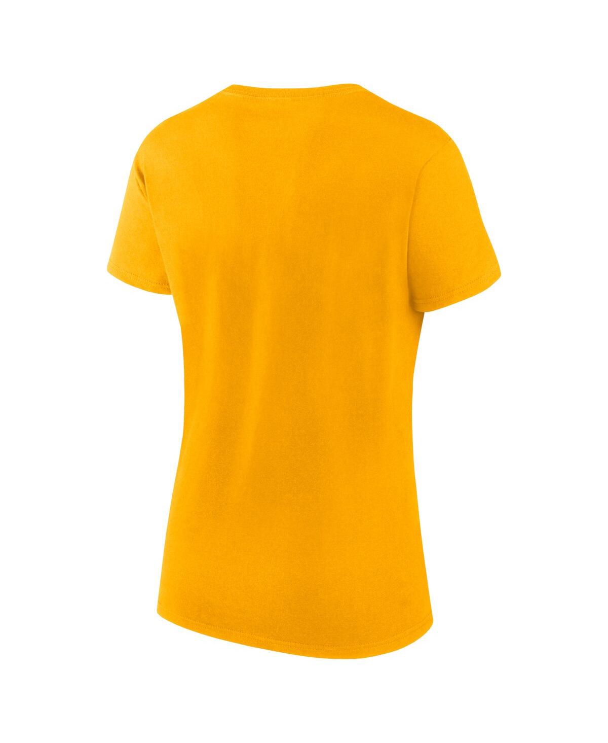 Fanatics Women's  Gold, Navy Nashville Predators Two-pack Fan T-shirt Set In Gold,navy