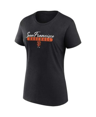 Women's Black, Orange San Francisco Giants Fan T-shirt Combo Set