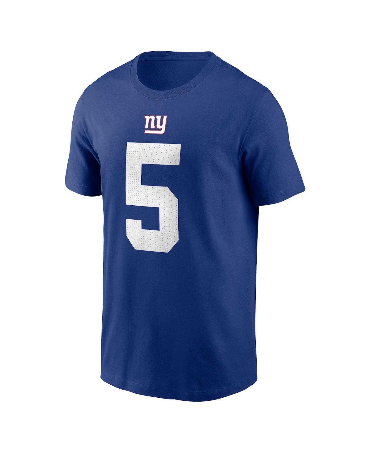 Nike Men's  Kayvon Thibodeaux Royal New York Giants Player Name And Number T-shirt In Royal