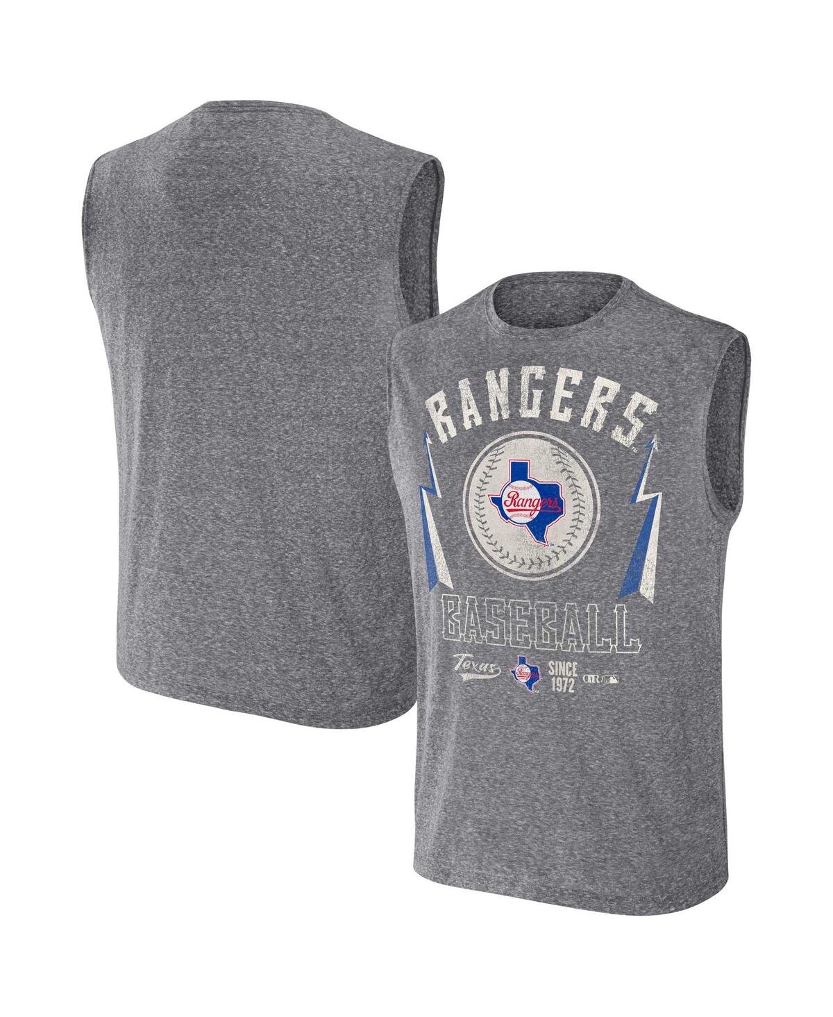 Fanatics Men's Darius Rucker Collection By  Charcoal Minnesota Twins Muscle Tank Top In Charcoal