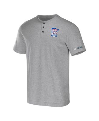 Men's Darius Rucker Collection by Heather Gray Minnesota Twins Henley T-shirt