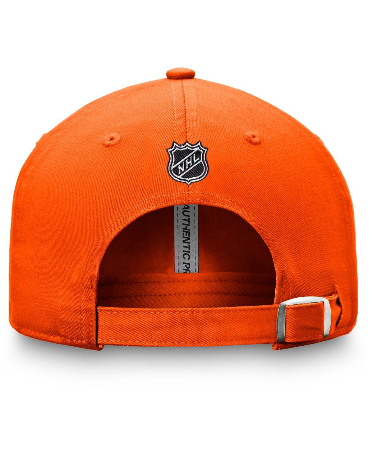 Shop Fanatics Men's  Orange Philadelphia Flyers Authentic Pro Rink Adjustable Hat