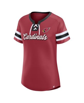 Women's Cardinal Arizona Cardinals Original State Lace-Up T-shirt