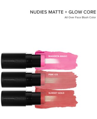 Nudies Matte + Glow Core All Over Face Blush Color, 0.2 oz.