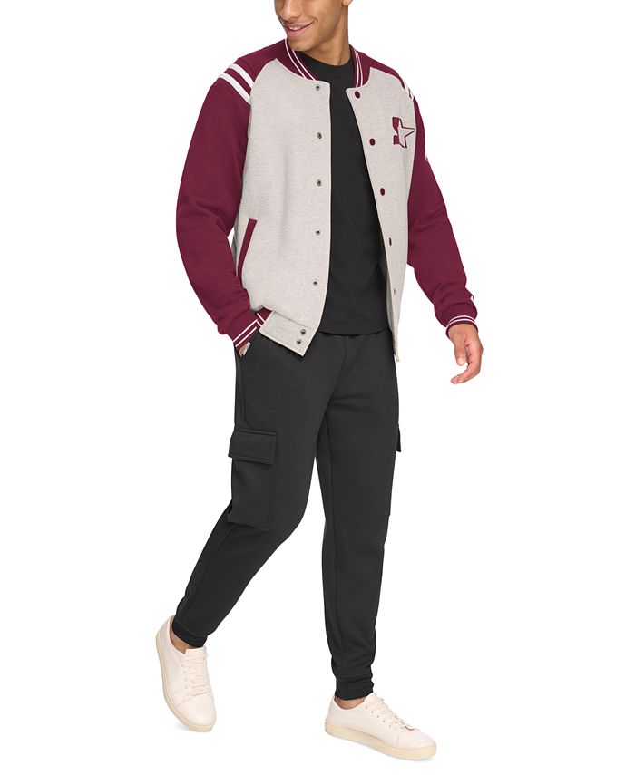 Starter Men's ClassicFit Colorblocked Fleece Varsity Bomber Jacket