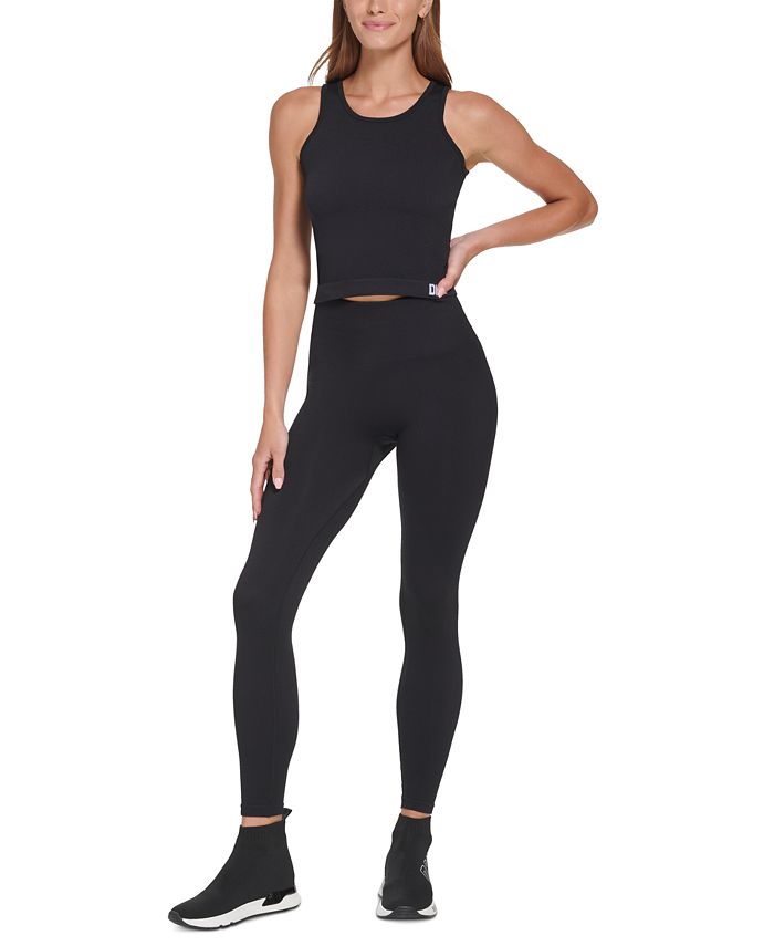 DKNY Women's Performance Seamless Solid Leggings - Macy's