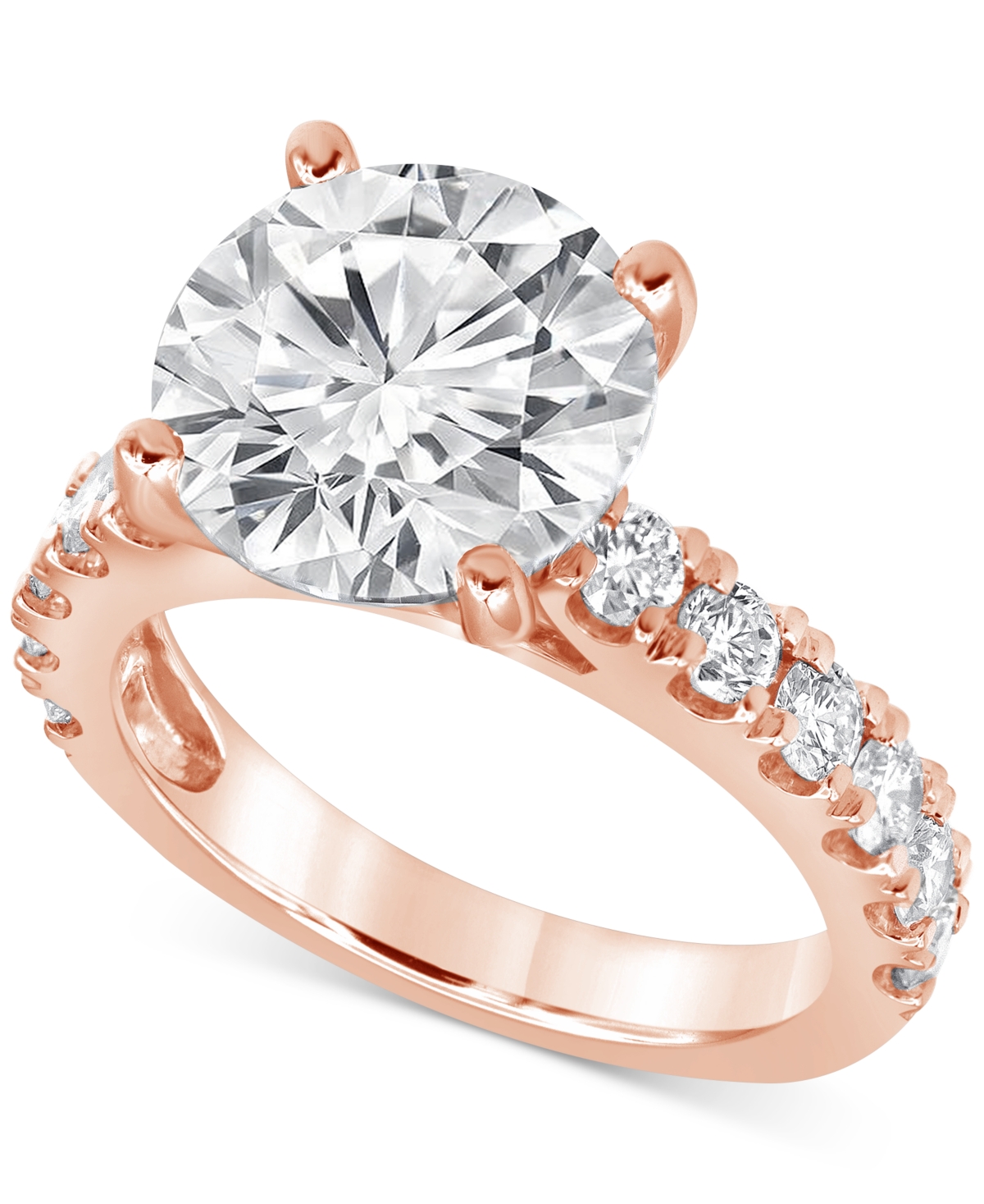 Badgley Mischka Certified Lab Grown Diamond Engagement Ring (6 Ct. T.w.) In 14k Gold In Rose Gold