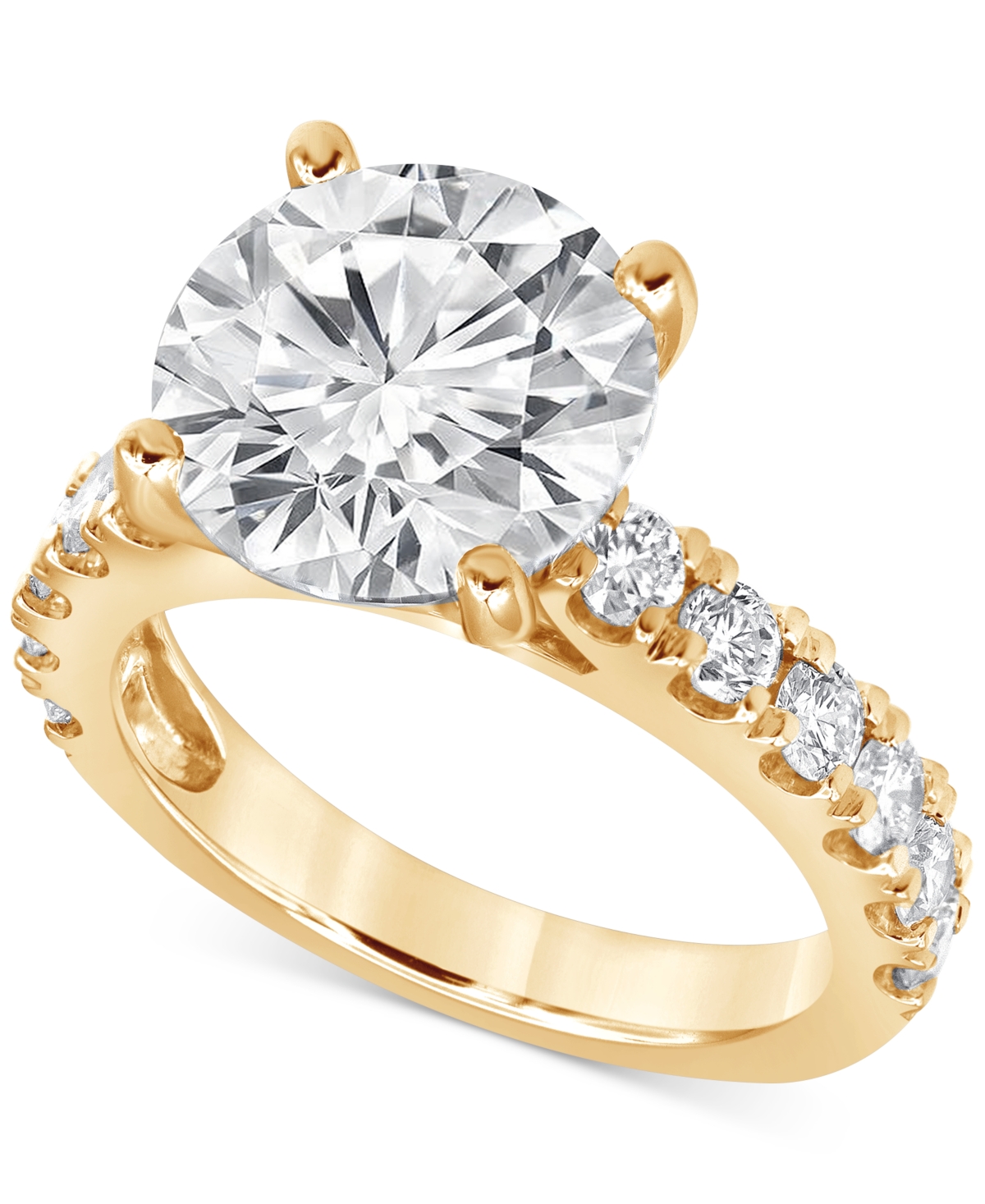 Badgley Mischka Certified Lab Grown Diamond Engagement Ring (6 Ct. T.w.) In 14k Gold In Yellow Gold