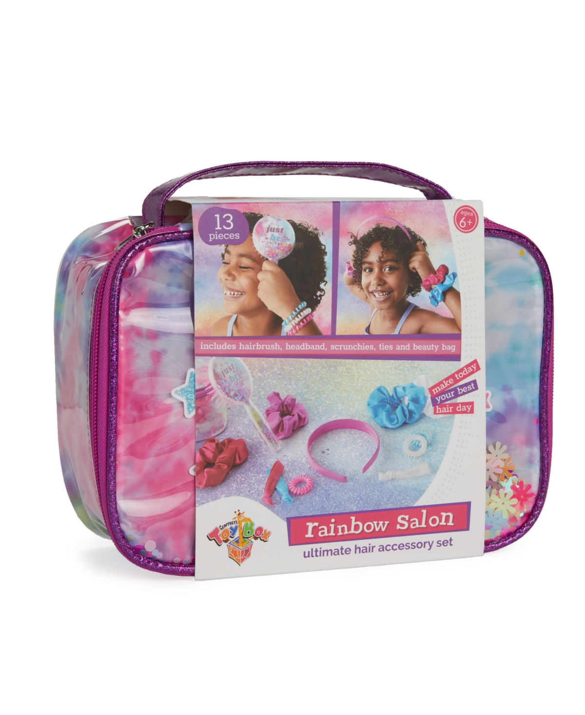 Shop Geoffrey's Toy Box Closeout!  Rainbow Salon Ultimate 13 Pieces Hair Accessory Set, Created For Macy's In Open Miscellaneous