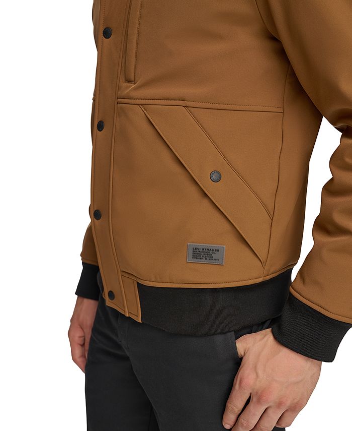 Levi's Men's Soft Shell Sherpa Lined Hooded Jacket Macy's