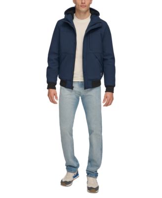 Men's Soft Shell Sherpa Lined Hooded Jacket