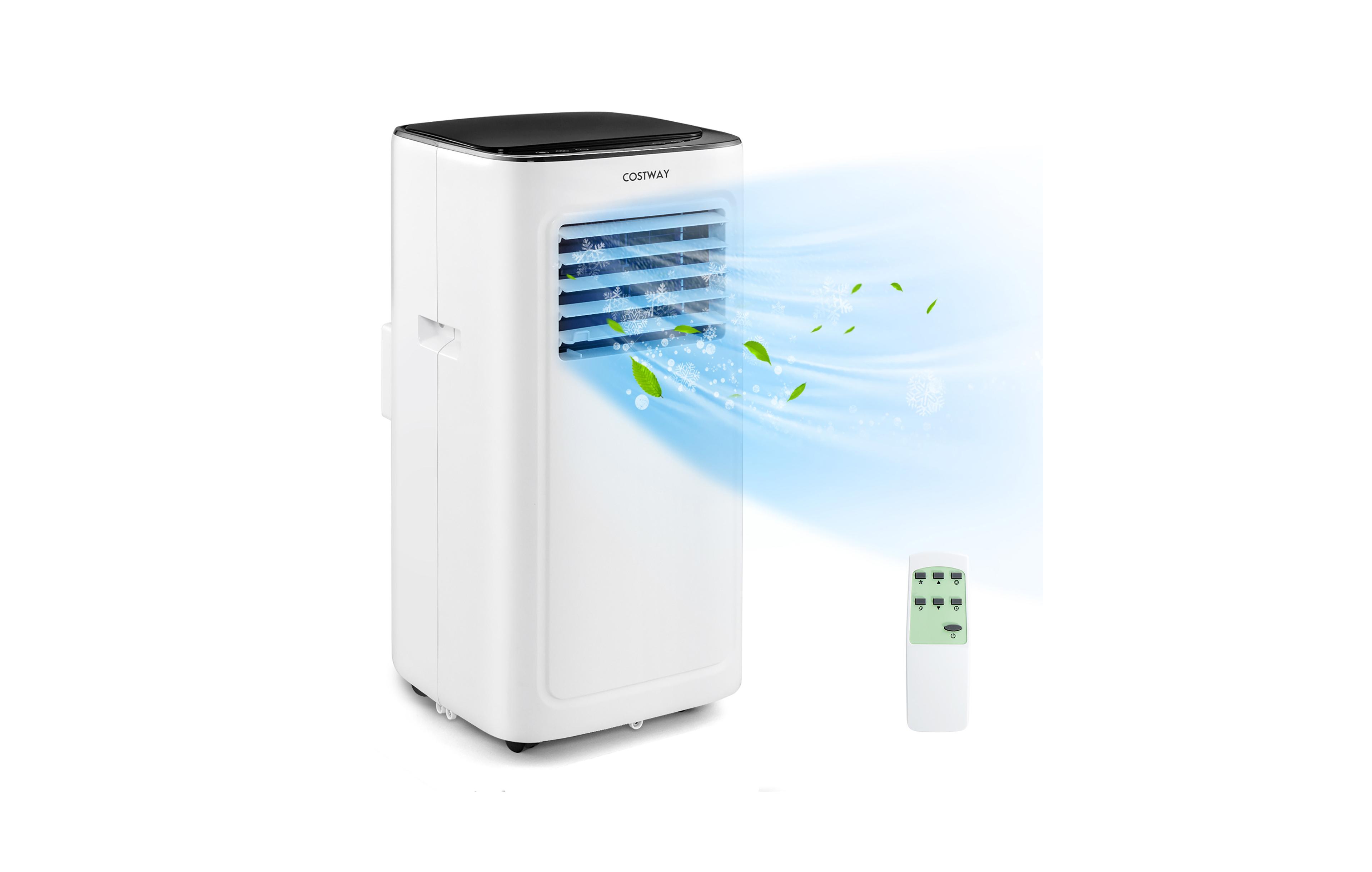 6000 Btu (9000 Btu Ashar) Portable Air Conditioner 3-in-1 Ac Unit with Cool Dehum Fan Sleep Mode