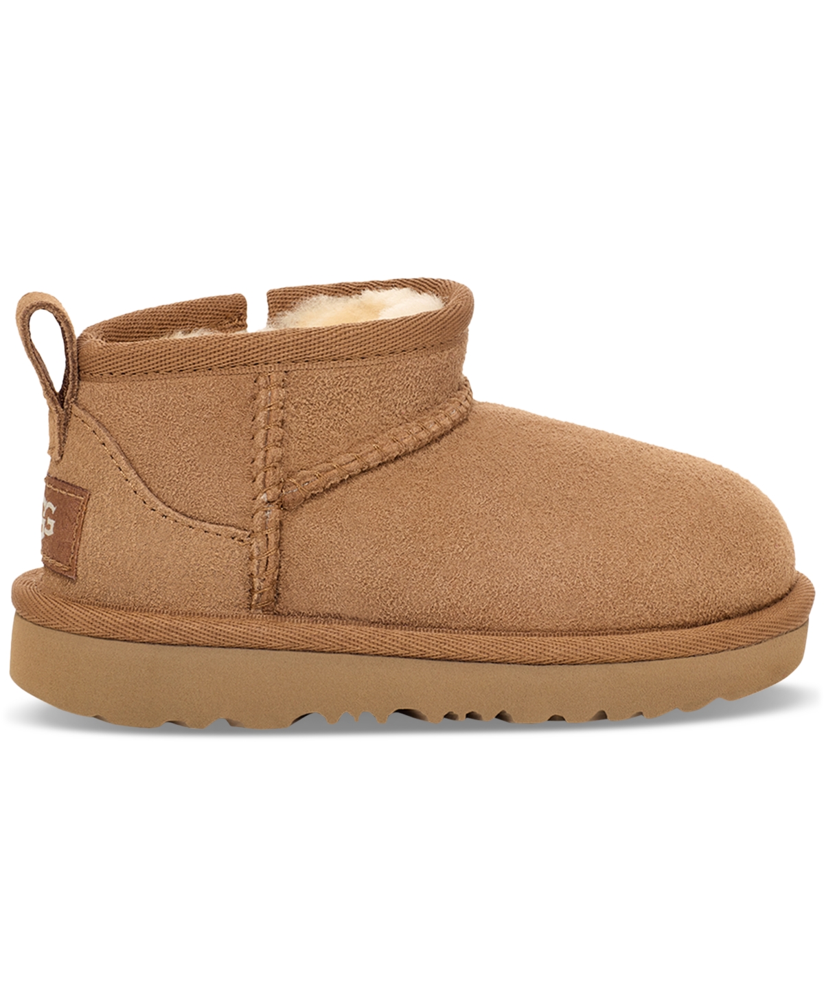 Shop Ugg Toddler Classic Ultra Mini Booties In Mangosteen